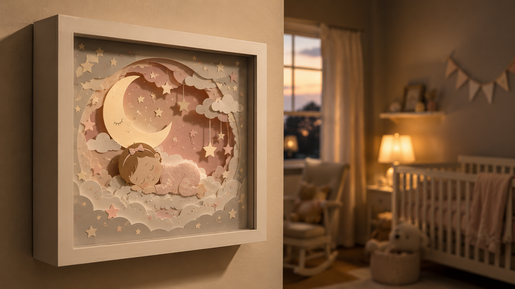 Baby & Newborn 3D Layered Paper Art