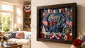 Patriotic 3D Layered Paper Art